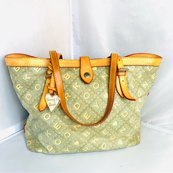 Dooney & Bourke Bags Dooney Bourke Crossword Green Shoulder Bag